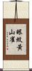 眼紋黃山雀 Scroll