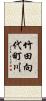 竹田向代町川 Scroll
