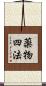 薬物四法 Scroll