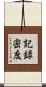 記録密度 Scroll
