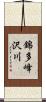 錦多峰沢川 Scroll