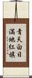 青天白日満地紅旗 Scroll