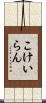 こけいらん Scroll