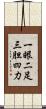 一眼二足三胆四力 Scroll