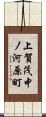 上賀茂中ノ河原町 Scroll