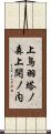 上鳥羽塔ノ森上開ノ内 Scroll