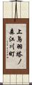 上鳥羽塔ノ森江川町 Scroll