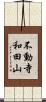 不動寺和田山 Scroll