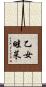 乙女畦菜 Scroll