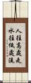 人往高處走，水往低處流 Scroll
