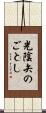 光陰矢のごとし Scroll