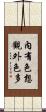 內有色想觀外色多 Scroll