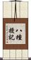 八種授記 Scroll