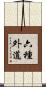 六種外道 Scroll