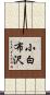 小白布沢 Scroll