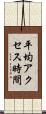 平均アクセス時間 Scroll