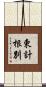 東計根別 Scroll