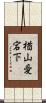 楢山愛宕下 Scroll