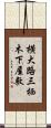 横大路三栖木下屋敷 Scroll