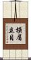 橫眉立目 Scroll