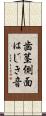 歯茎側面はじき音 Scroll