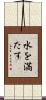 水を満たす Scroll