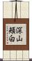 深山頬白 Scroll