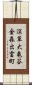 深草大亀谷金森出雲町 Scroll