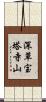深草宝塔寺山 Scroll