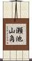 瀬池山角 Scroll