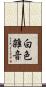 白色雑音 Scroll