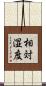 相対湿度 Scroll