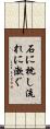 石に枕し流れに漱ぐ Scroll