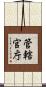 管轄官庁 Scroll
