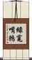 綠寬嘴鶇 Scroll