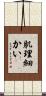 肌理細かい Scroll