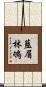 藍眉林鴝 Scroll