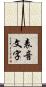 表音文字 Scroll