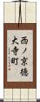 西ノ京徳大寺町 Scroll