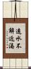 遠水不解近渴 Scroll