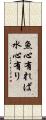 魚心有れば水心有り Scroll