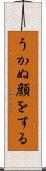 うかぬ顔をする Scroll