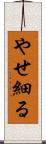やせ細る Scroll