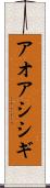 アオアシシギ Scroll