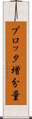 プロッタ増分量 Scroll