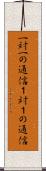 一対一の通信 Scroll