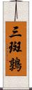 三斑鶉 Scroll