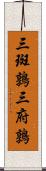 三斑鶉 Scroll