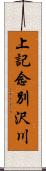 上記念別沢川 Scroll