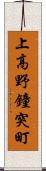 上高野鐘突町 Scroll